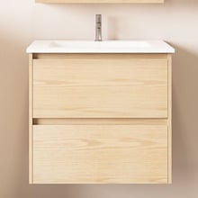 Laulea 600mm Wall Hung Single Vanity with Ceramic Countertop